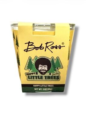 Bob Ross Happy Little Trees Licensed Scented Candle - NWT